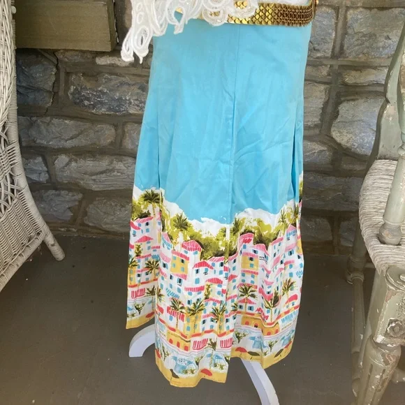 Talbots Santorini Print Skirt NWT Size 4 - Picture 12 of 16